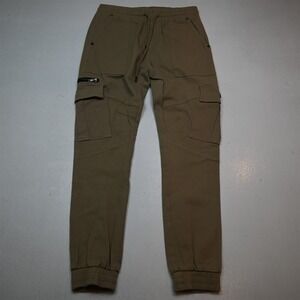 Nana Judy Mx30 Tan Brown State Denim Cargo Utlity Joggers Mens Pants